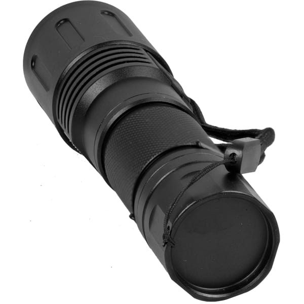 Safety Technology Zoomable Flashlight equipped with wrist strap