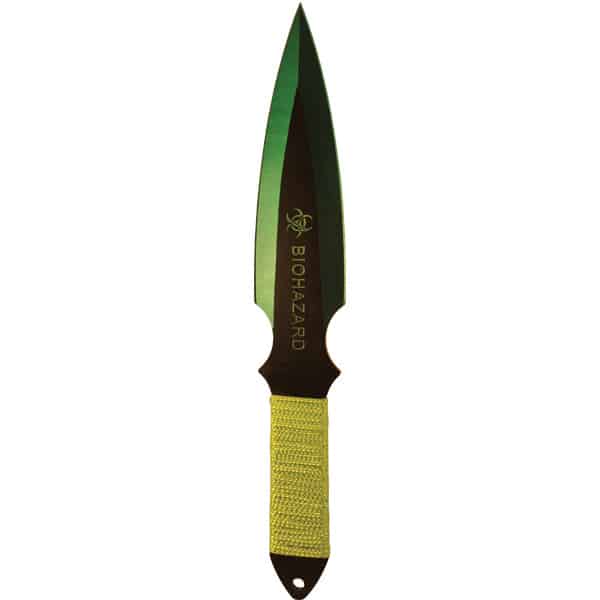 Green Throwing Knife