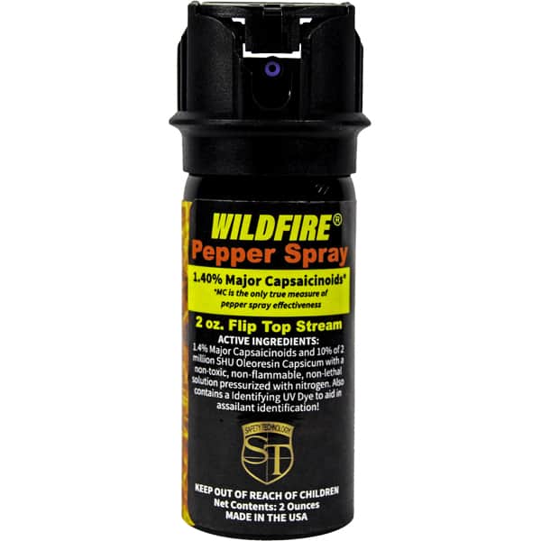 Wildfire Pepper Spray 2oz Flip Top Stream