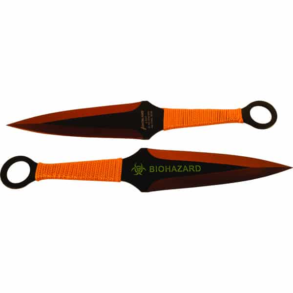 Red Throwing Knives